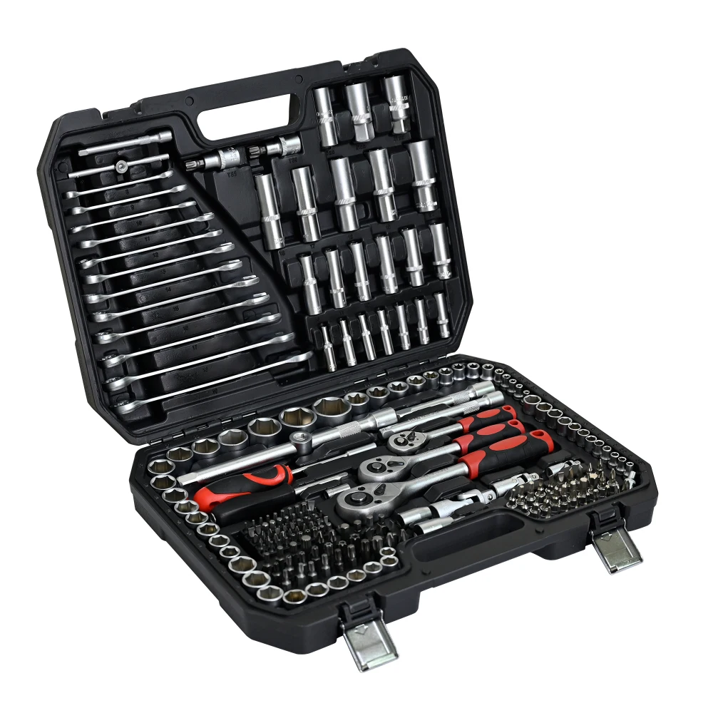 216-Piece Portable Tool Kit & Socket Wrench Set – Professional Ratchet Tool Box for Home or Garage - Image 3