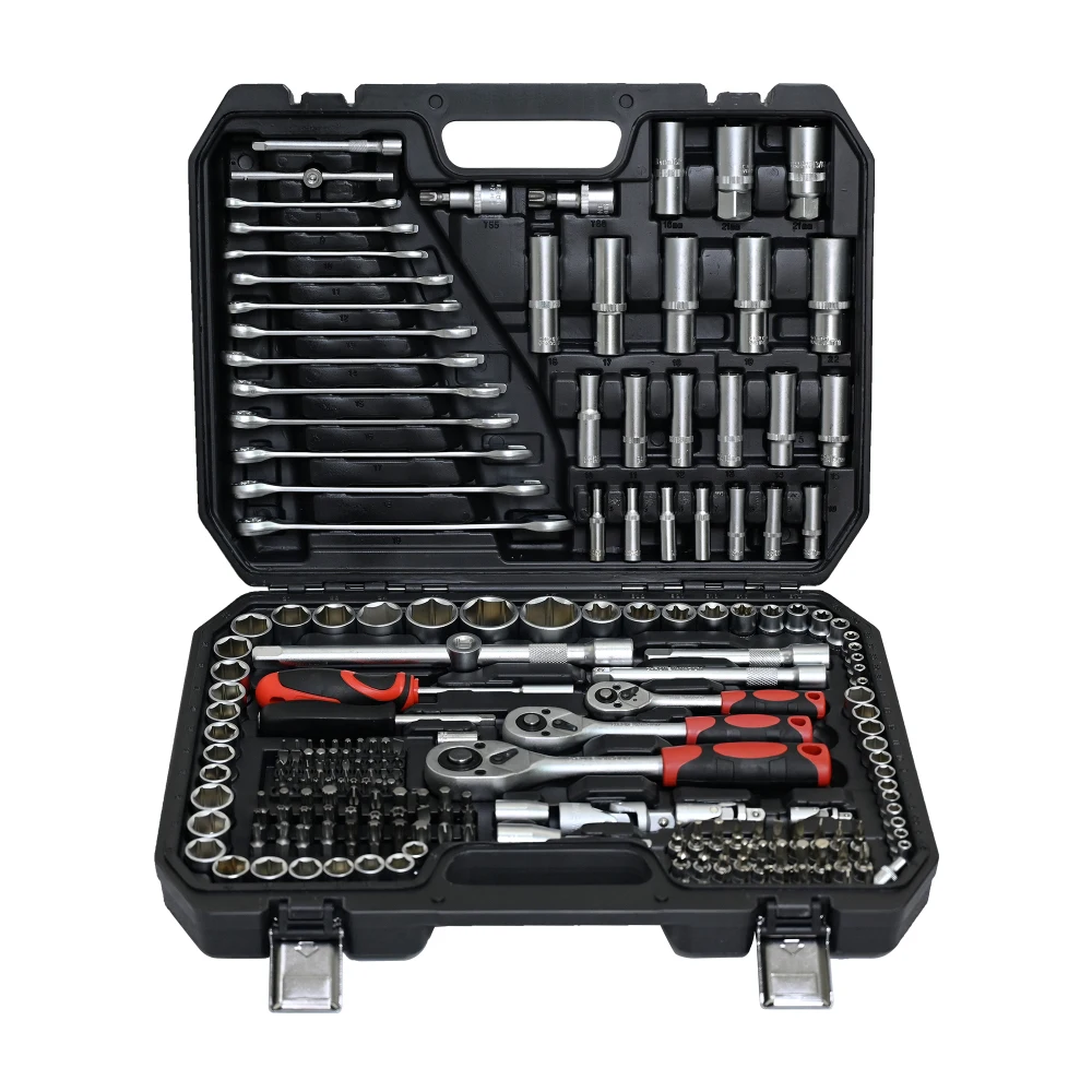 216-Piece Portable Tool Kit & Socket Wrench Set – Professional Ratchet Tool Box for Home or Garage - Image 4