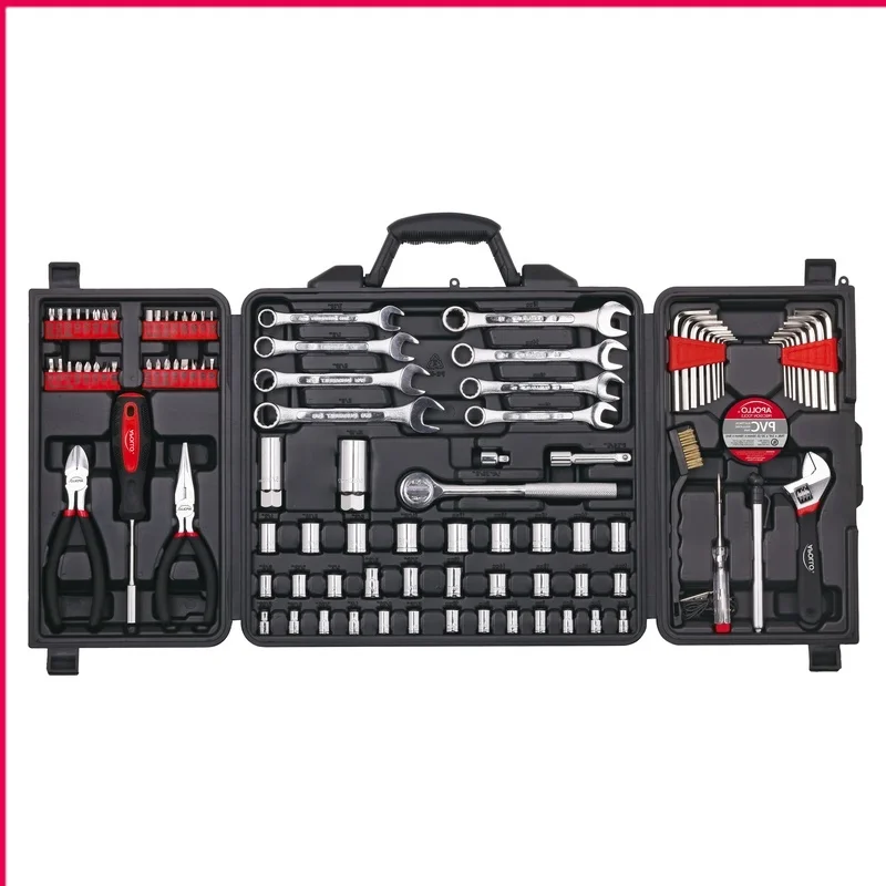 101-Piece Mechanics Socket & Wrench Tool Set – Metric SAE Garage Repair Hand Tool Kit with Case