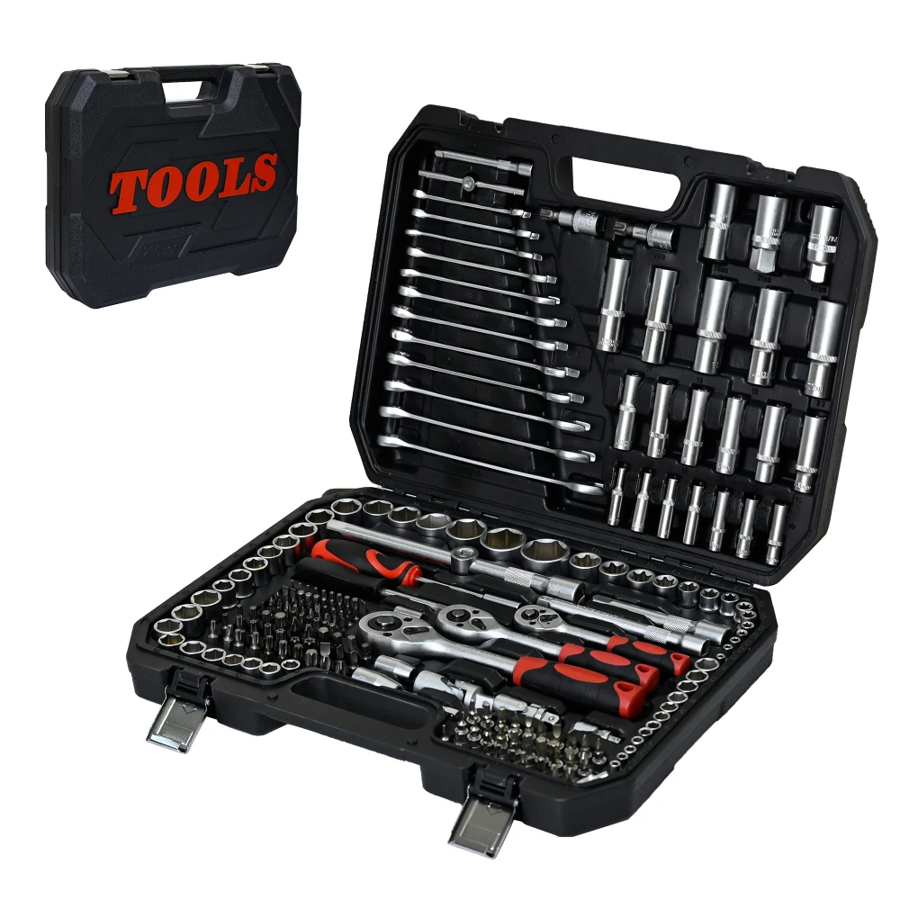216-Piece Portable Tool Kit & Socket Wrench Set – Professional Ratchet Tool Box for Home or Garage - Image 5